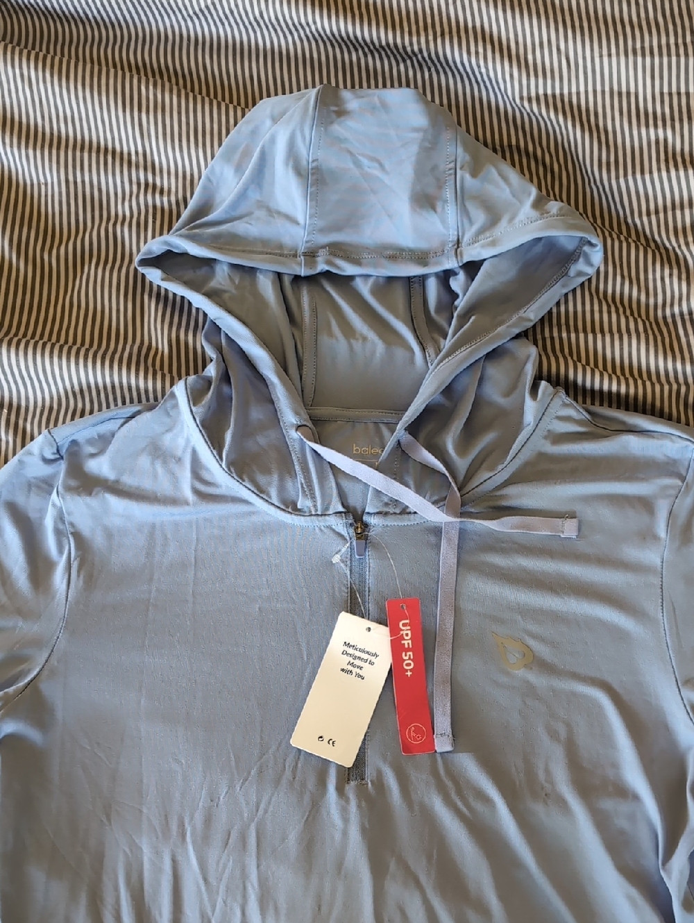 Baleaf Blue UPF Sun Protection Dress Swim Cover with Hood